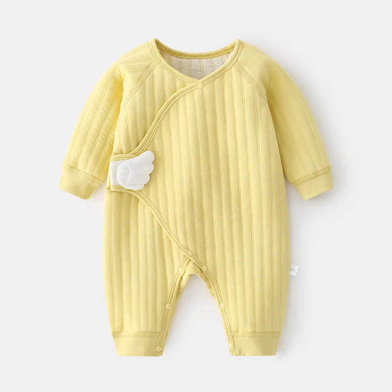 

Newborn Clothes for Babies Baby Jumpsuits Warm Air Cotton Newborn Underwear Cotton Boneless Wings Romper