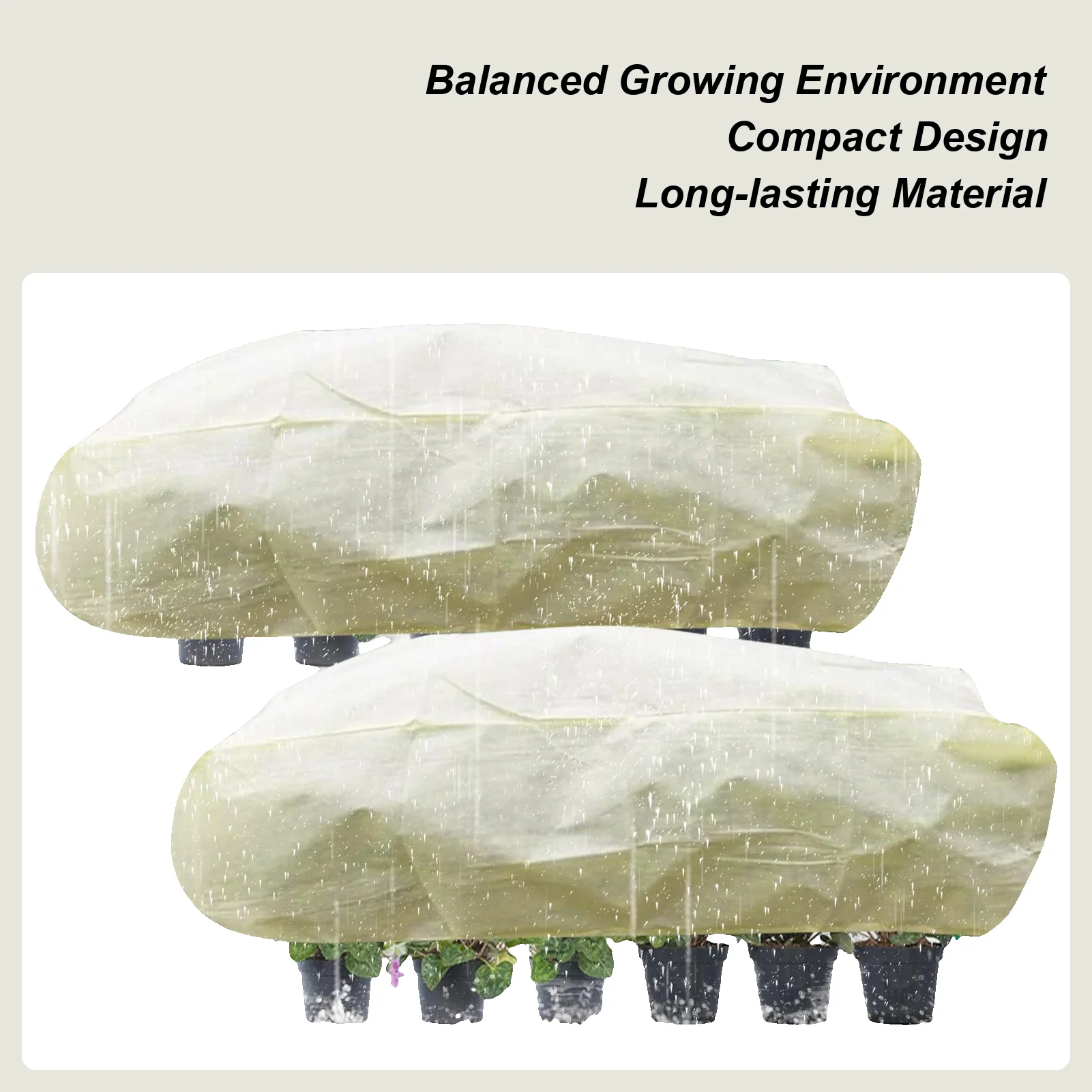 

Garden Covers For Raised Beds 2 Pieces Rectangular Plant Protection With Drawstring Outdoor Plant Freeze Protection For Outdoor