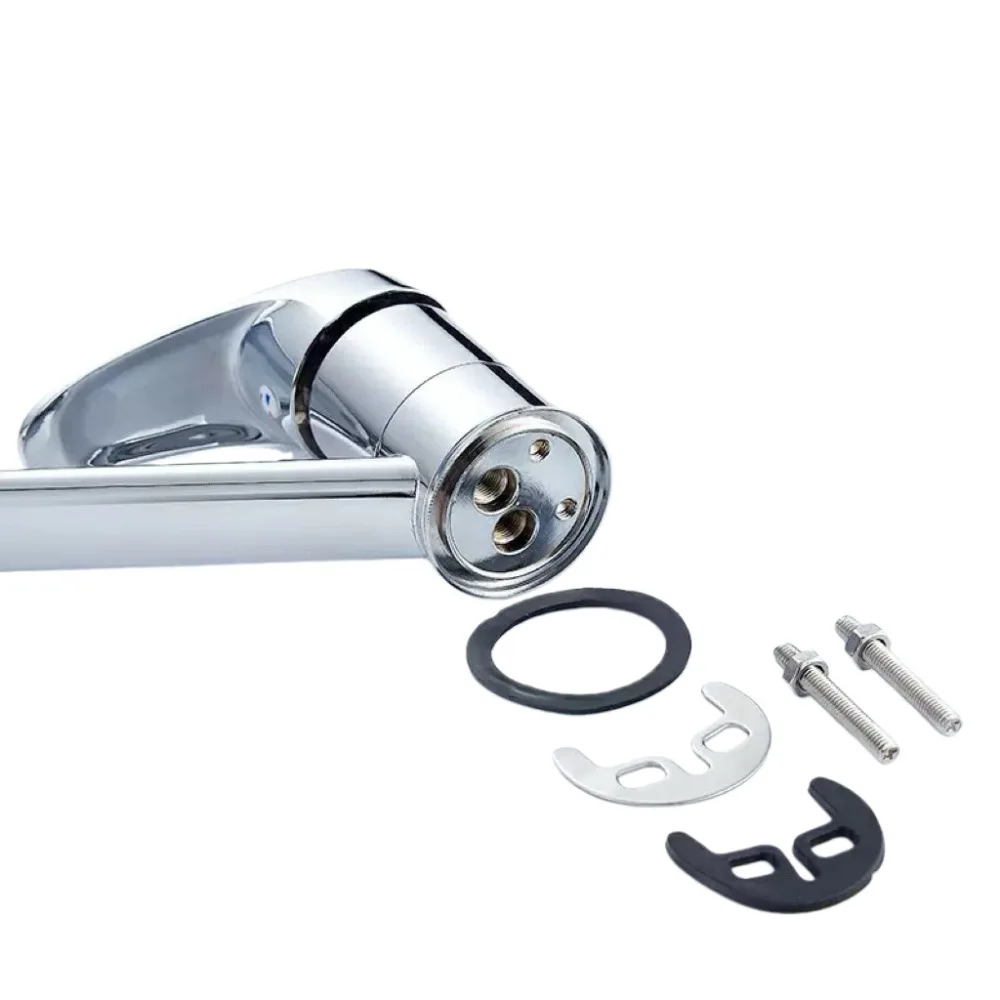 Swivel Spout Bathroom Basin Faucet Modern Cold Hot Water Mixer Tap Single Hole Deck Mounted Washing Machine Sink Faucet