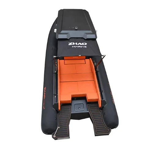 Modern Design Rescue Inflatable Yacht Mini RIB Boat Ntral Console Steering System Yachtrigid Inflatable Boat For Sale