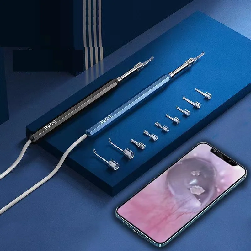 5.5MM HD Visual Ear Endoscope 3 in 1 USB Otoscope Ear Wax Cleaning Inspection Camera Tools for Android Phone PC
