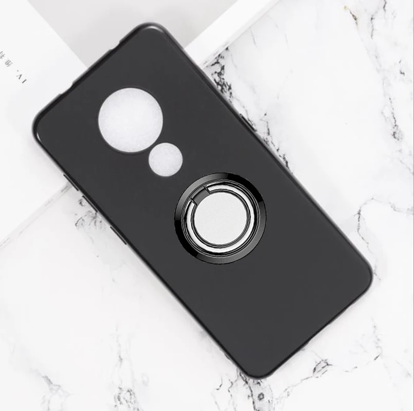 for Nokia 7.2 Back Ring Holder Bracket Phone Case Cover Phone TPU Soft Silicone Cases for Nokia 6.2 6.3\