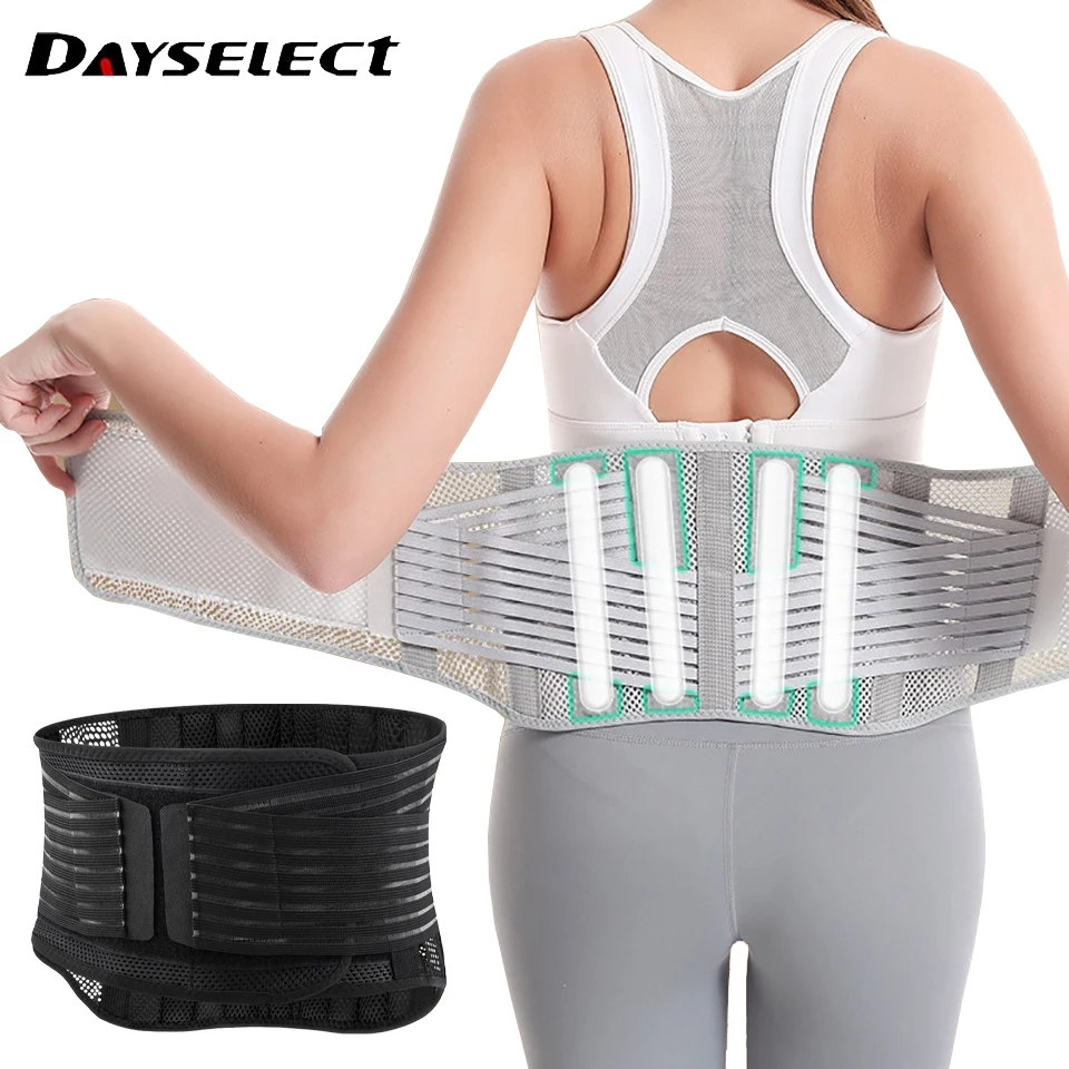 Lumbar Support Waist Belt Health Therapy Breathable Back Spine Support Corset for Disc Herniation Pain Relief Men Women