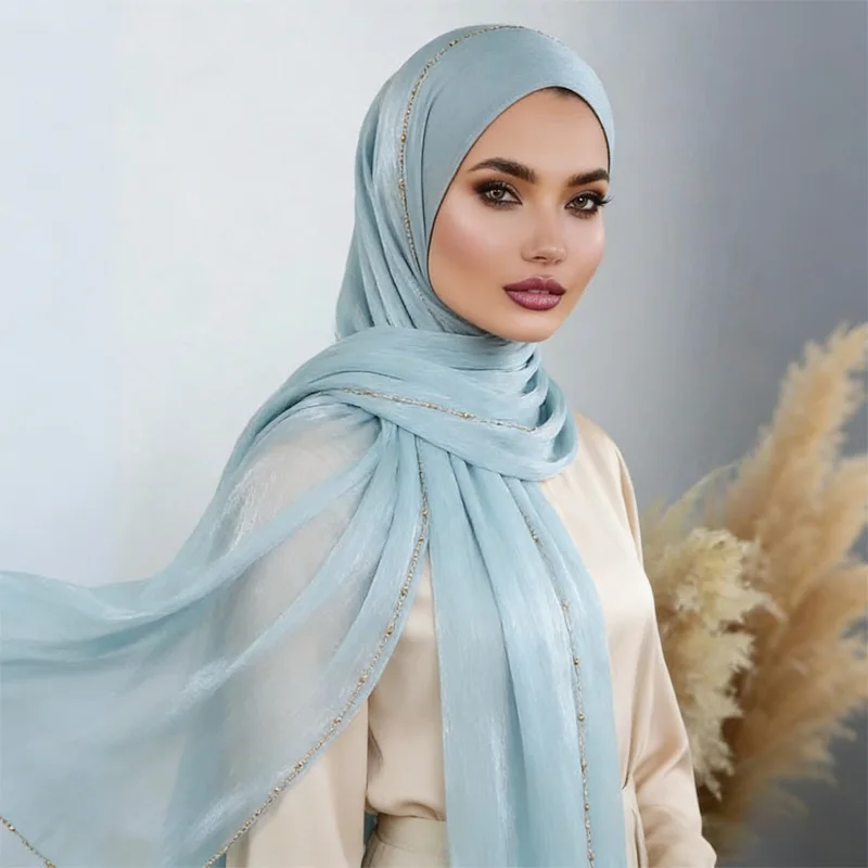 

Хит продаж: Популярный женский универсальный модный высококачественный платок-шарф из полиэстера с цепочным узором в стиле «Островная цепь» для Ближнего Востока