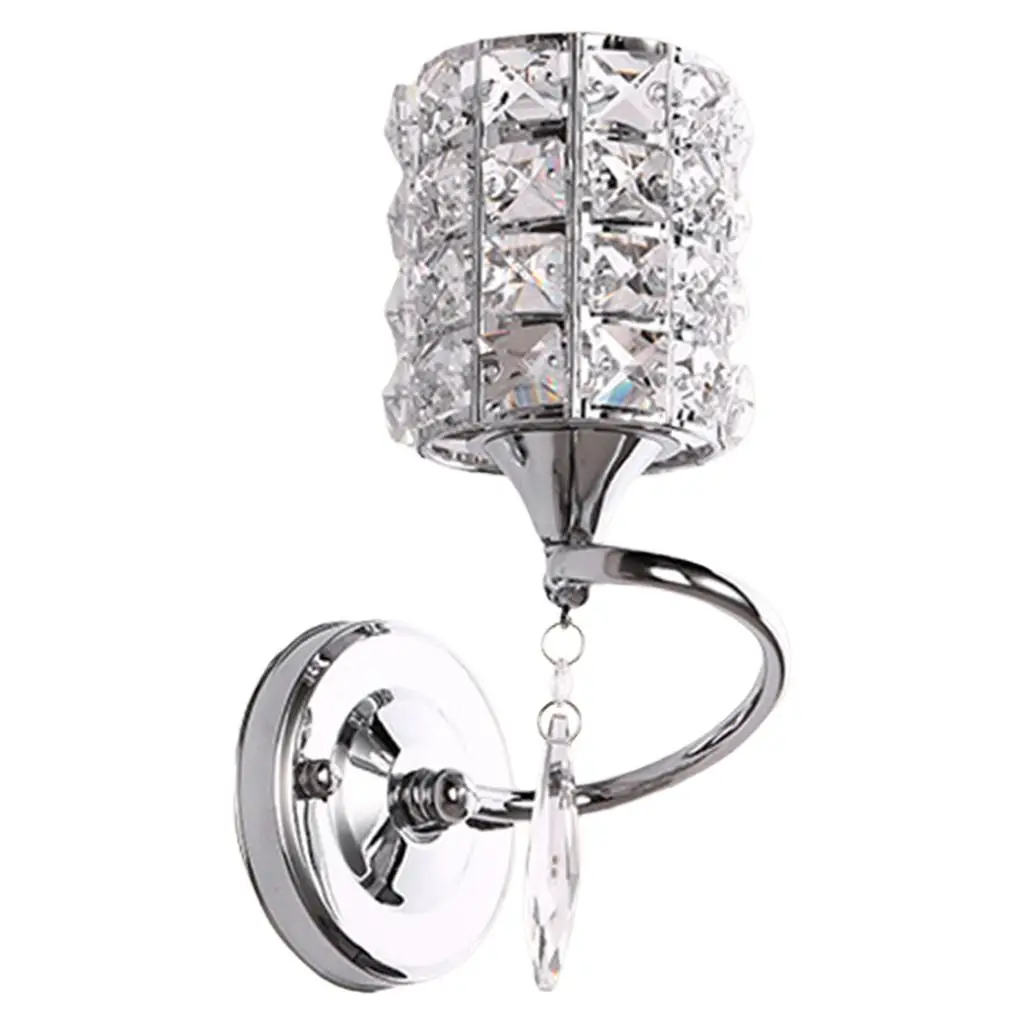 

Wall Sconce Lighting E27 Iron Finish Wall Lamps Fixture Crystal Decorative for Room Hallway Decoration