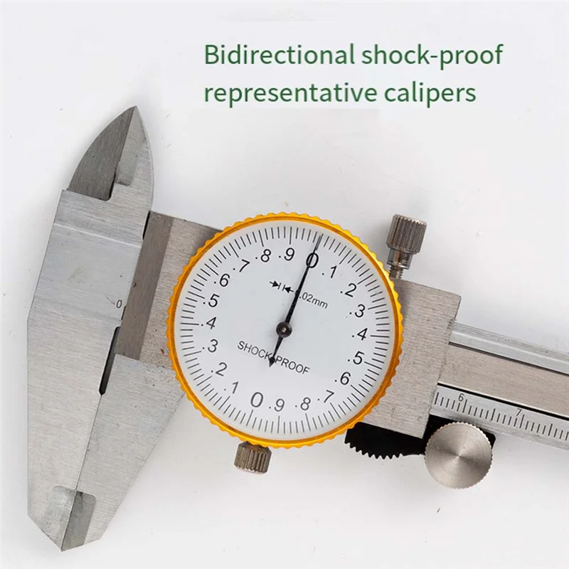 1 قطعة اتجاه مزدوج مقاوم للصدمات الفرجار 150 ارتفاع قطر قياس الورنية الفرجار 0.02 مللي متر عالية الدقة