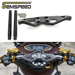 Semspeed Motorcycle CNC Handle Bar Mount Handlebar Clip Ons Support For Honda PCX 160 150 125 2012-2024 NMAX 155 2016-2019