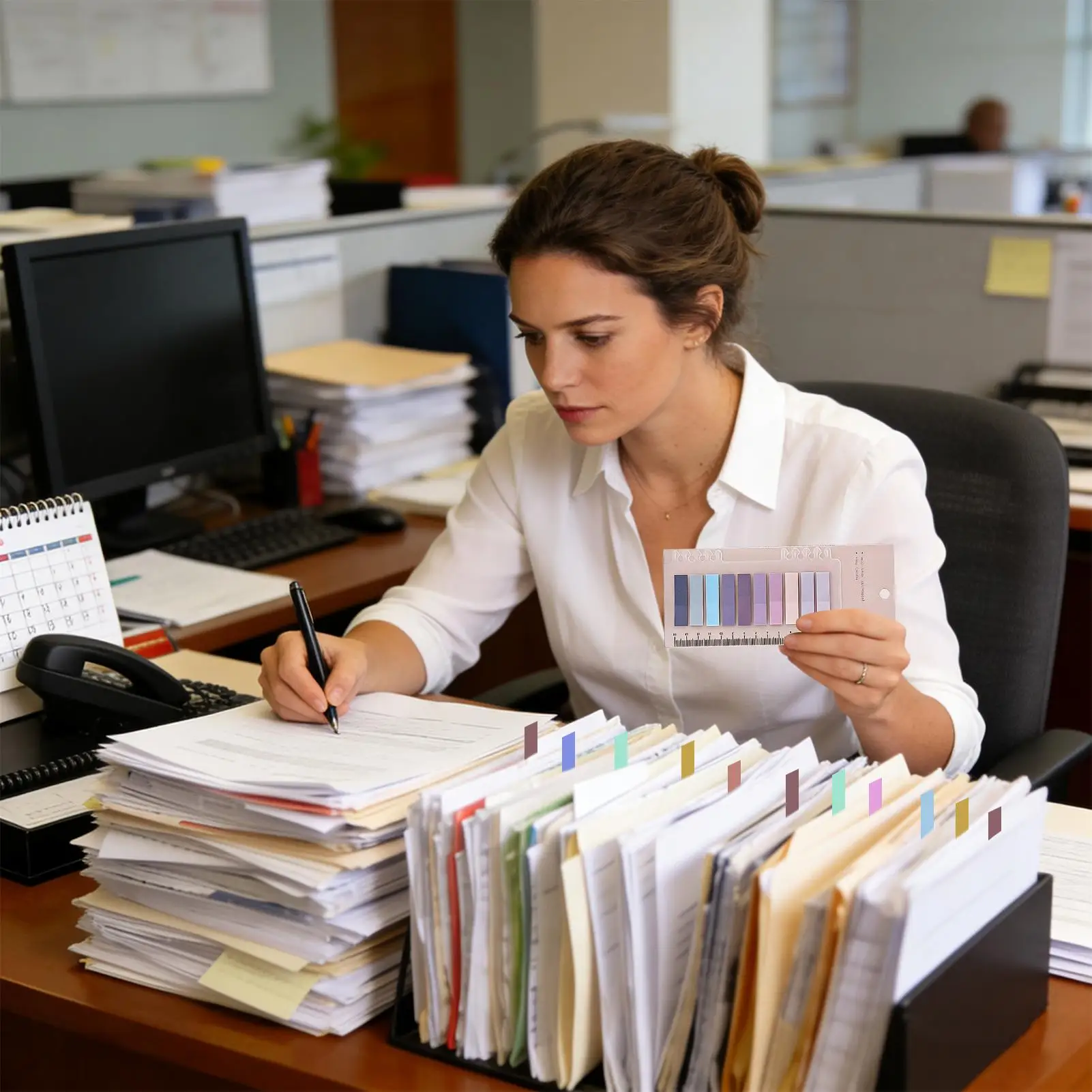 

Sticky Tabs for Notebooks 2000 Pieces Translucent Page Markers Flags Colorful Writable Repositionable Annotation Tabs for Dorm