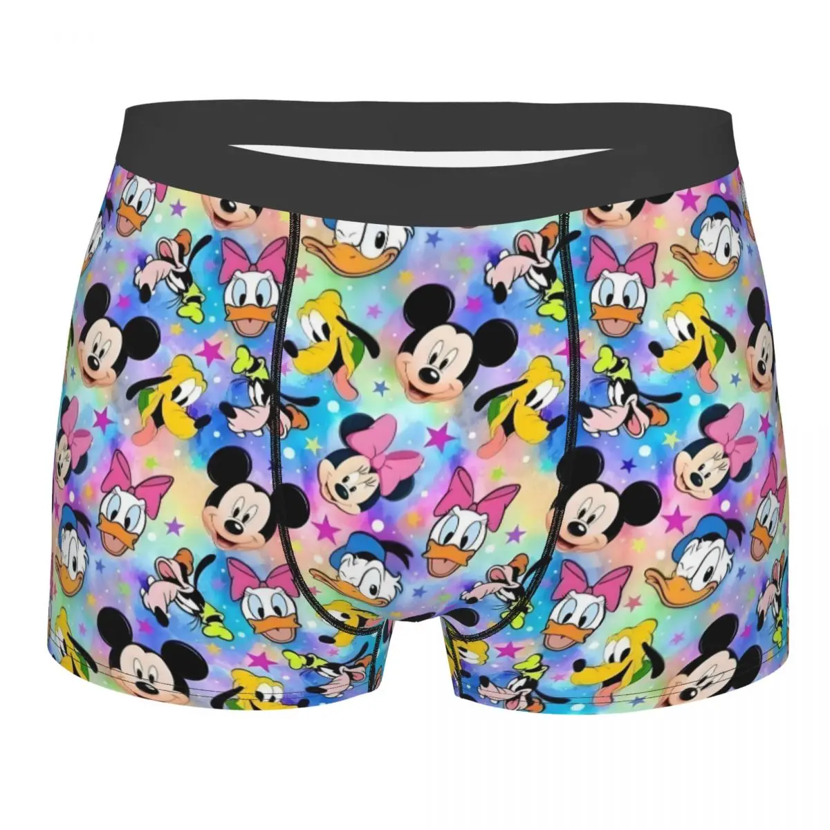 

Мужские забавные трусы-боксеры с мультяшными персонажами Минни Маус и Микки Маус, эластичные шорты-трусы