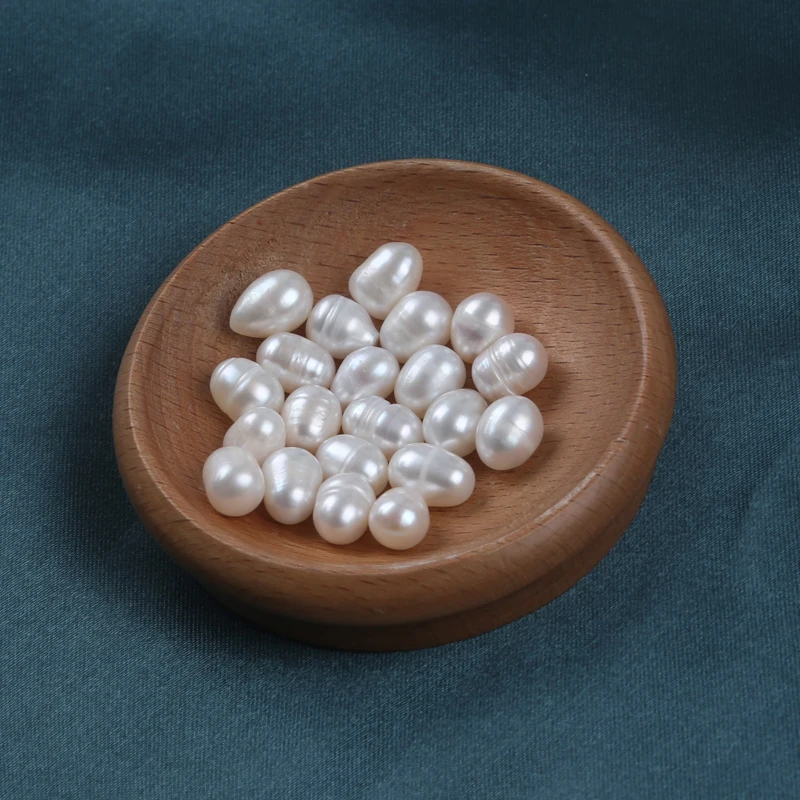 

7-8mm B Natural White Loose Real Freshwater Rice Pearl Beads