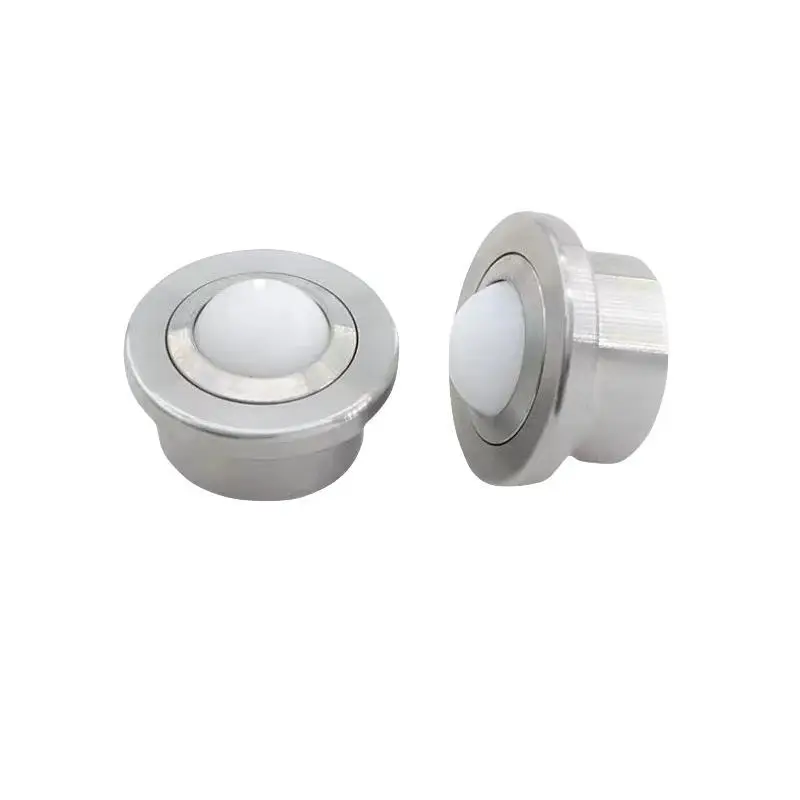 

1pcs CY-15H-NS Stud Mount Ball transfer unit,15kgs load capacity 5/8" Nylon plastic ball steel shell transfer ball bearing