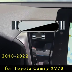 Car Phone Holder For Toyota Camry XV70 2021 2022 2018 2019 Car Styling Bracket GPS Stand Rotatable Support Mobile Accessories