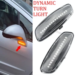 2X For Peugeot RCZ 2010-2019 For Peugeot 3008 5008 2009-2016 LED Dynamic Turn Signal Light Side Marker Lamp Blinker Car Amber