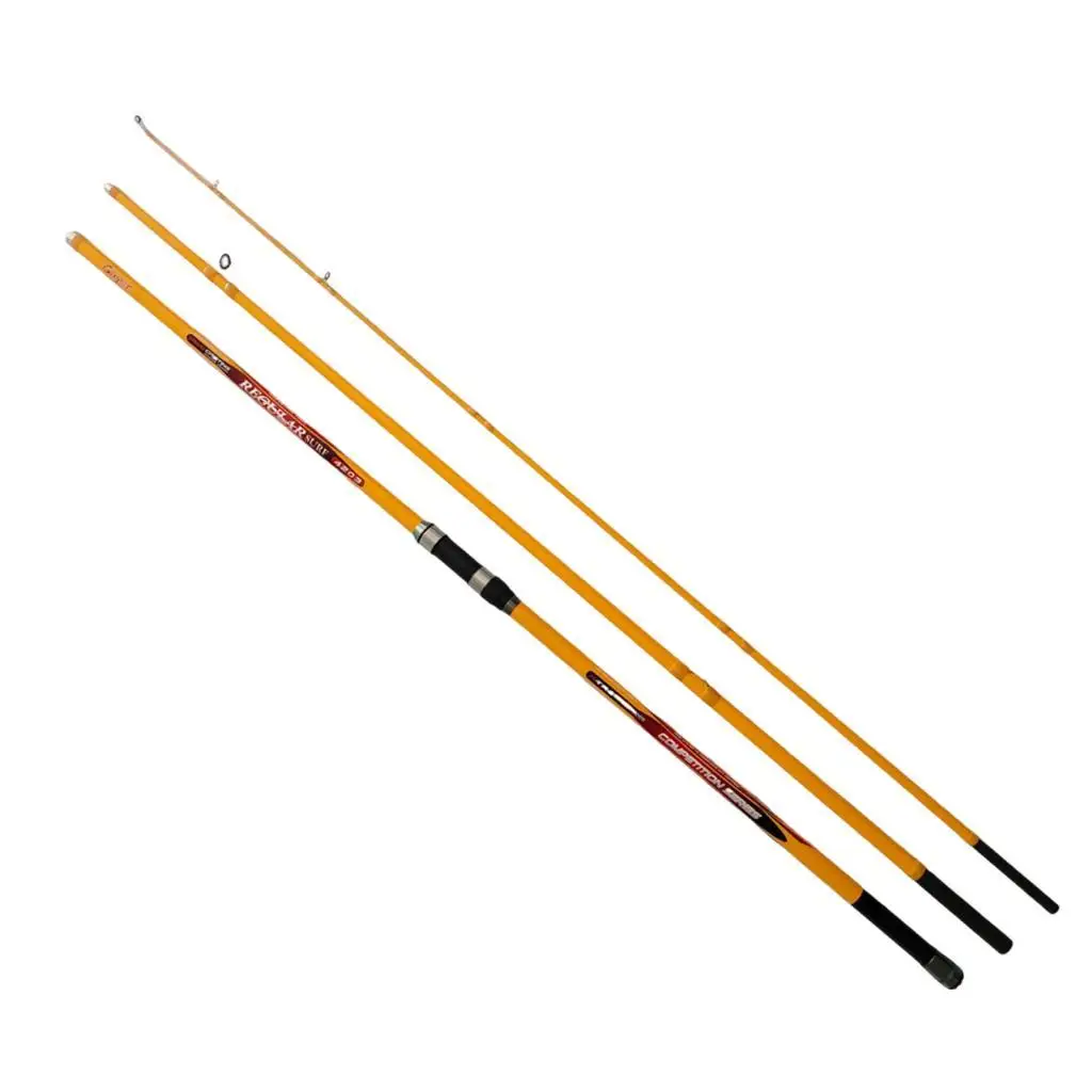 

3 Sections Fishing Rod 4.2M Long Distance Saltwater Carbon Beach Fishing Rod