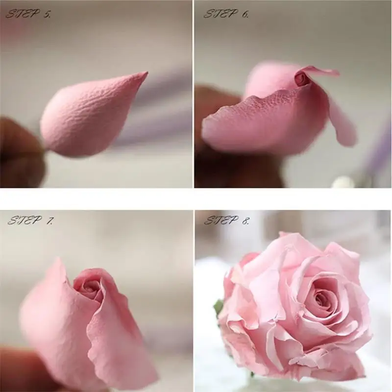 Sugar Turning Rose Mold Realistic Simulation Of Channel Rose Ornament Cake Decoration Sugar Turning Mold Size 7.3*6.6