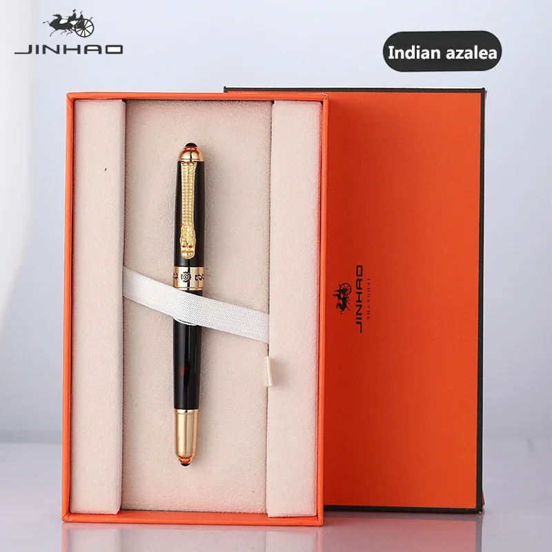 

JINHAO 1000 Luxurious Fountain Pen Classic Style Dragon Clip, Medium Nib Writing Signature Pen Business Office Supplies