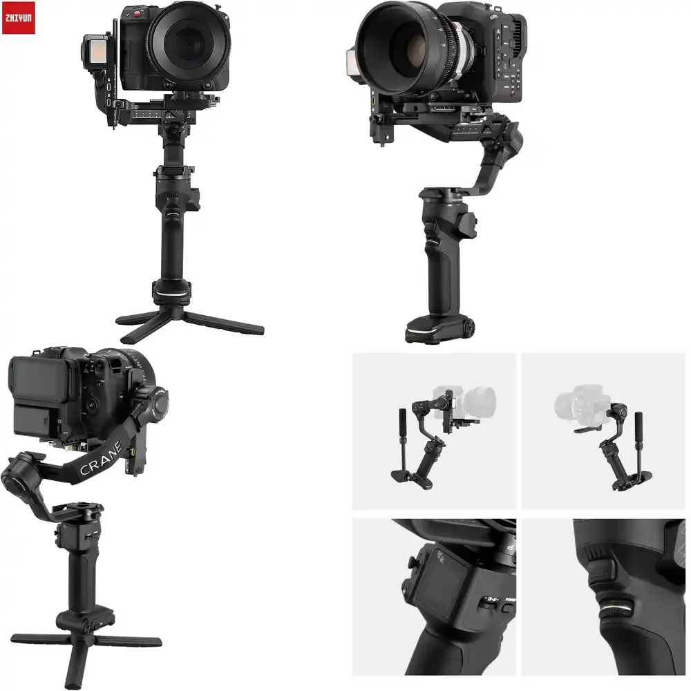 

Профессиональный 3-осевой стабилизатор Zhiyun Crane 4 для DSLR-камер, кинокамер и видеокамер Canon, Nikon, Blackmagic 4K, 6K