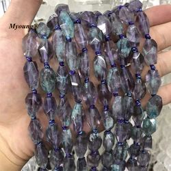 Faceted Natural Amethysts Crystal Quartz Cutting Nugget Beads For DIY Jewelry Making MY220711