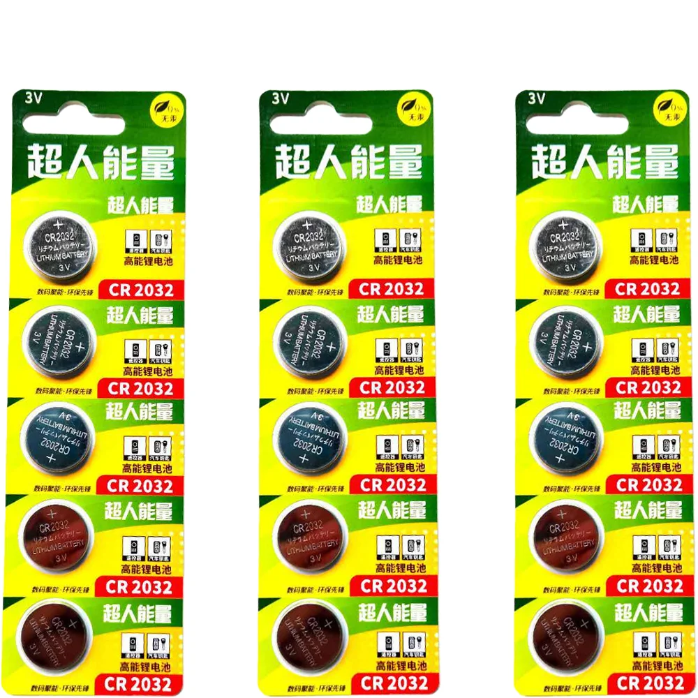 CR2032 3V Coin Cell Battery 210mAh DL2032 5004LC Bulk Pack 2-10 PCS for Car Remote Control Watch Scale Electronic Clock Gadget
