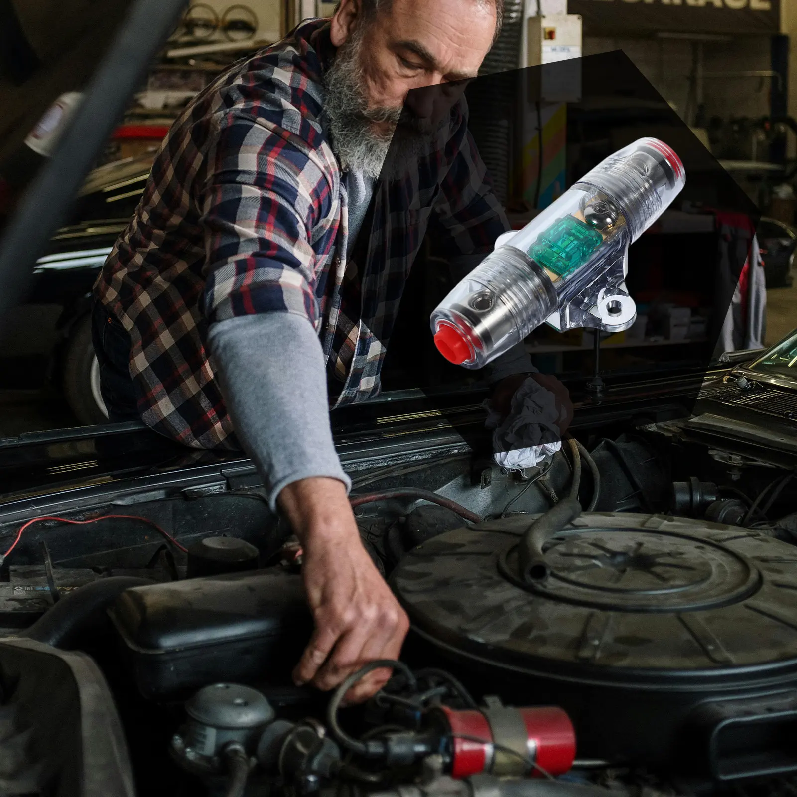 

Car Fuse Holder Inline Circuit Breaker For Audio System Protection Car Supply Vehicle Audio Parts Fuse Holder Replacement