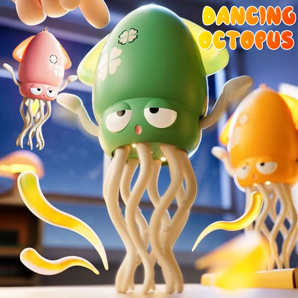 Polvo bailando mágico, pulpo oscilante, pulpo bailando, juguete eléctrico, evitación automática de obstáculos, juguetes para niños pequeños