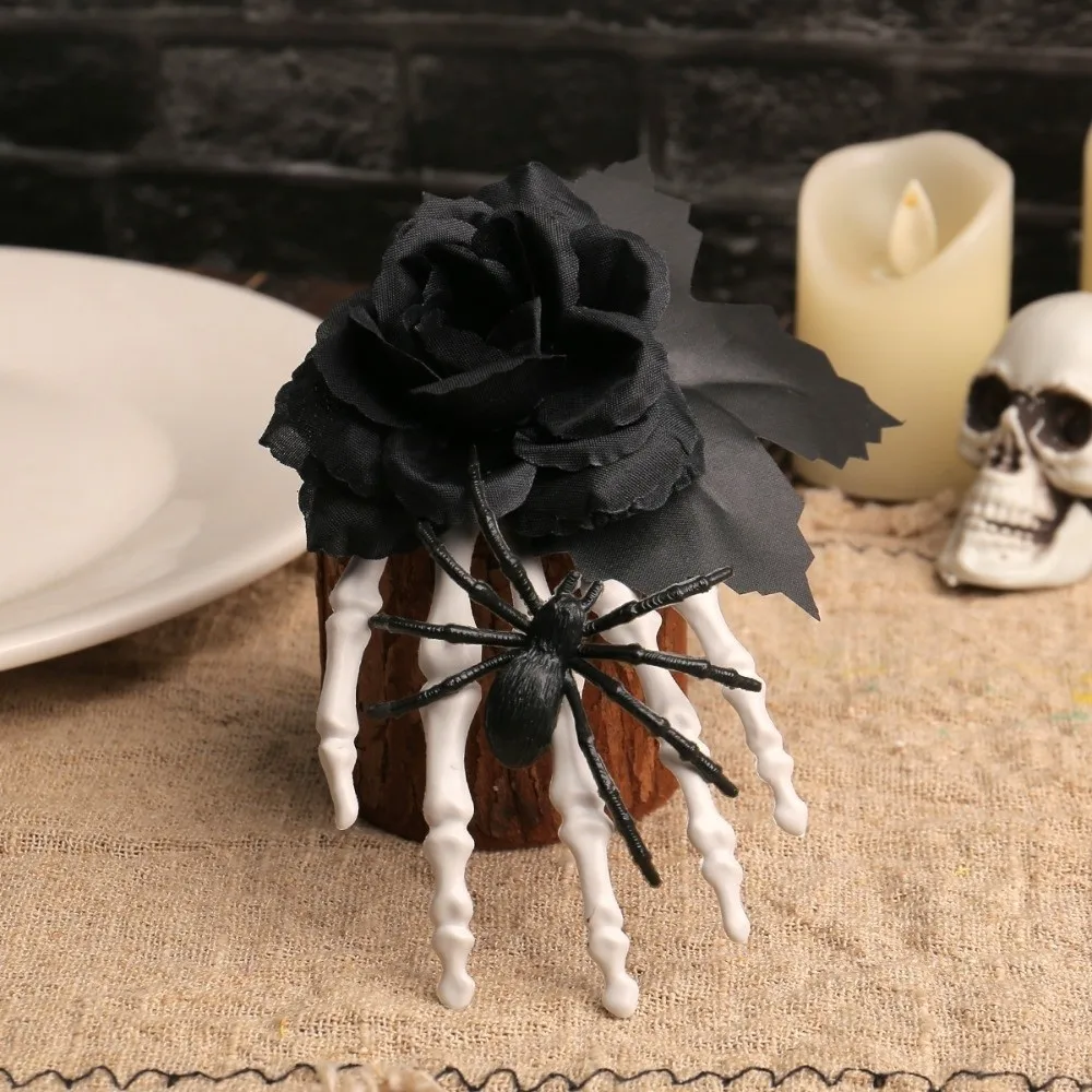 New Flower Ghost Claw Hair Clip Gothic Personality Punk Style Steampunk Hairpin Vintage Skull Clip Halloween
