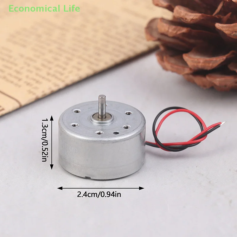 RF-300EA-1D390 DC 1,5 V 3 V 5 V 6 V 7250 U/min Mini Mute 24mm Runde Spindel Motor Edel Metall Pinsel Motor DIY Solar Power Spielzeug Modell