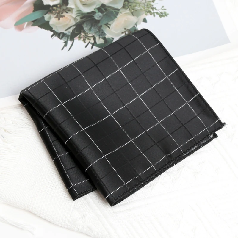 Black Stripe Tie Cufflink Cravat Bowtie Set Wedding Ties Gifts for Men Handky Elegant Necktie for Designer Business Accessories