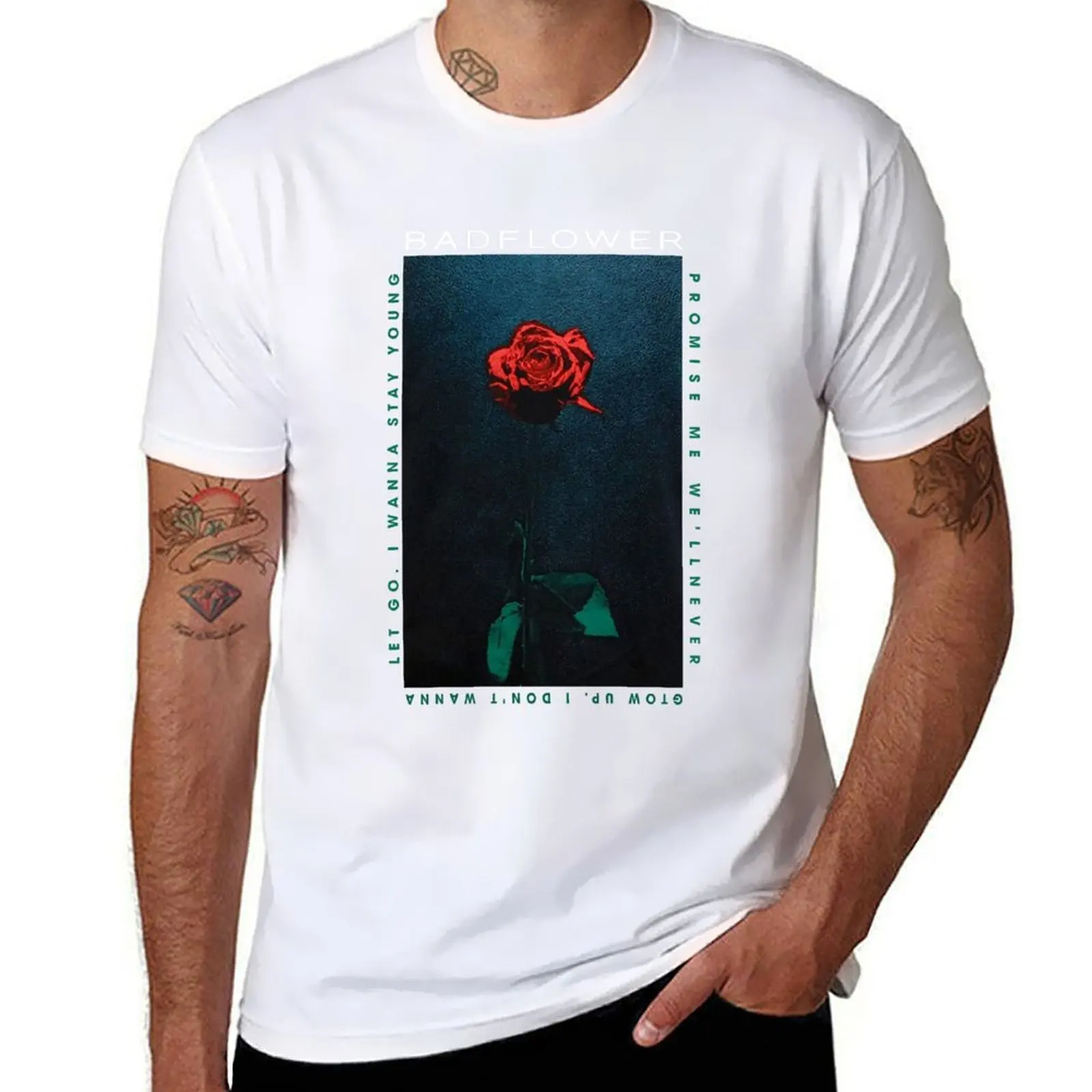 

Badflower Band - Promise Me We'll Never Grow up T-Shirt graphic t shirts for man man t shirts high quality luxury brand T-Shirt