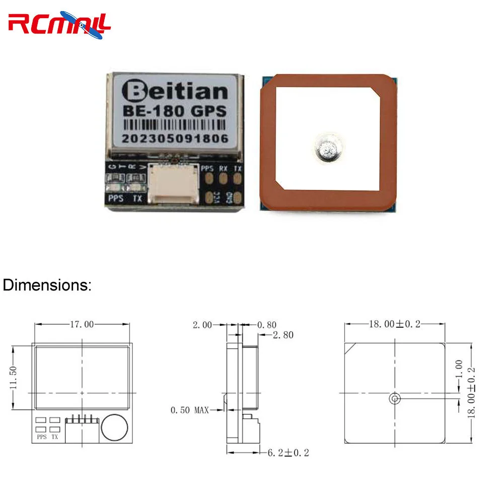 Beitian-Récepteur GPS pour drones de véhicules, antenne M10 GNSS ultra-faible puissance, pun-180, pun-220, pun-250, pun-280, pun-450