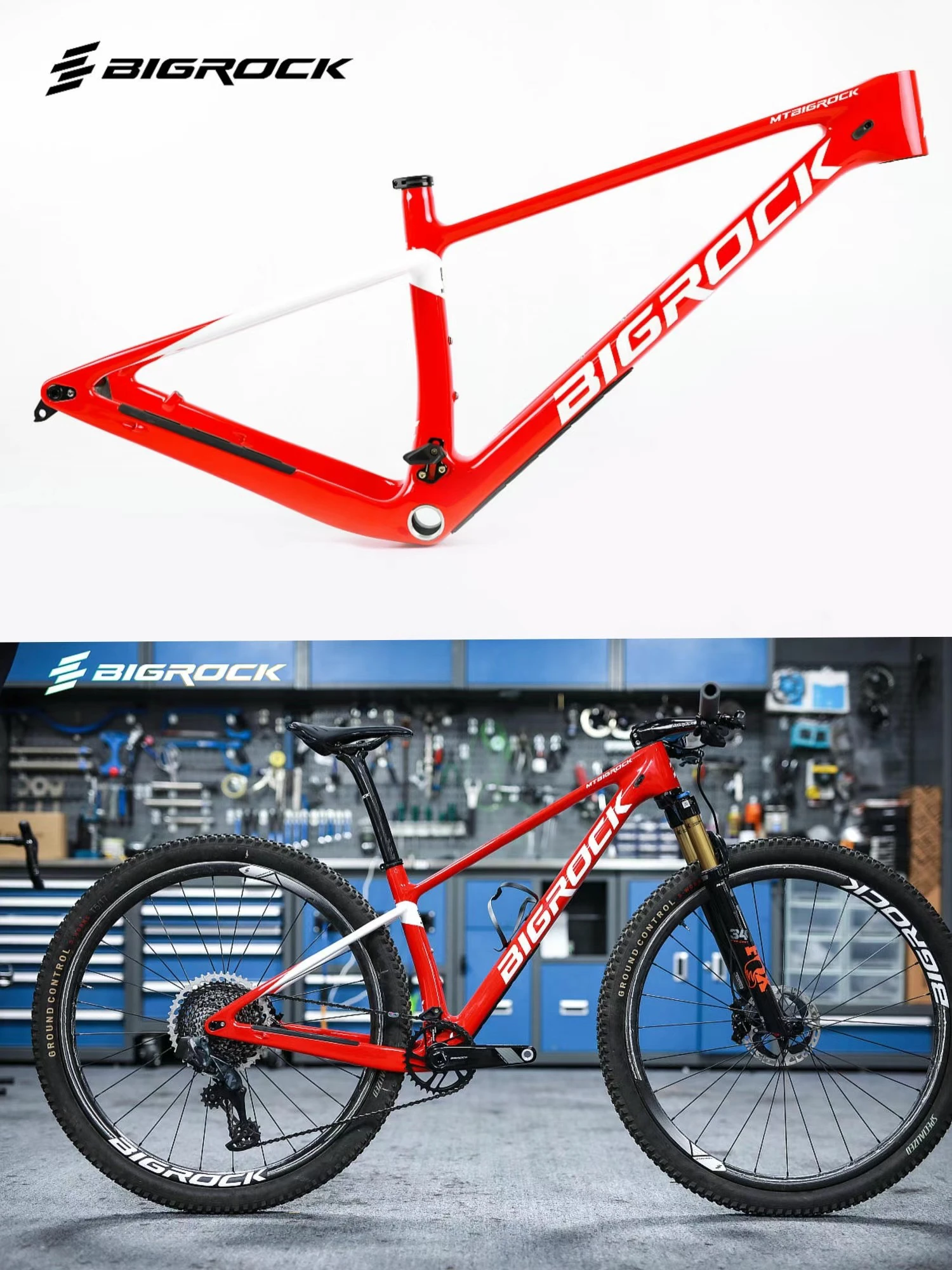 

Карбоновая рама Bigrock новейшего дизайна, новая карбоновая горная рама XC для бездорожья, 27,5, 29 дюймов, нижний кронштейн BSA, рама MTB 148 мм, усиление