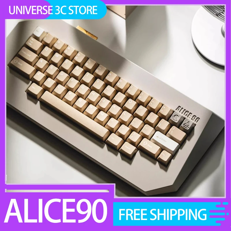 Lele Matra Alice90 Mechanical Keyboard Kit Aluminum Alloy Gasket Mount Ergonomics Customized Accessories For Keyboard Office