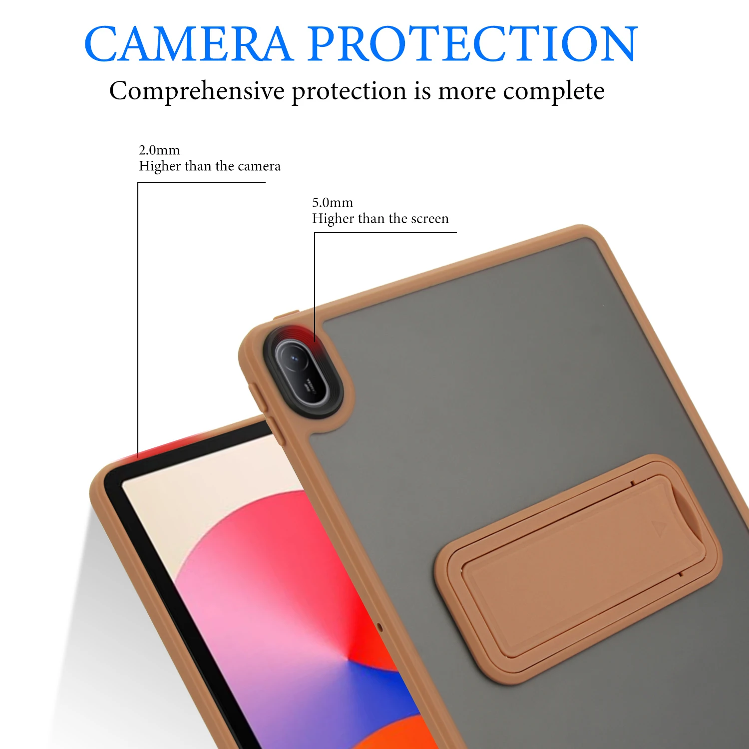 Casing Stand untuk Huawei Matepad 11.5 11.5s SE 11 inci 2024 2025, Casing Tablet Matte dengan Penyangga, Penutup Keras Transparan