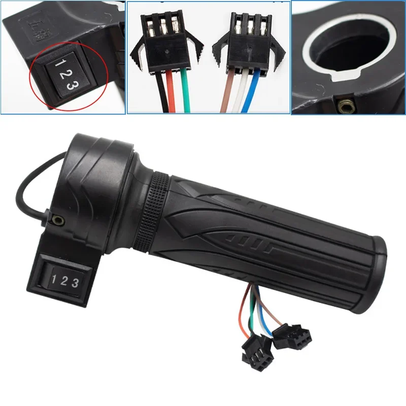 

Ручка газа (ускоритель) для электровелосипедов и электросамокатов: высокая, средняя, низкая скорость, с функциями переднего/заднего хода и круиз-контроля, запасные части