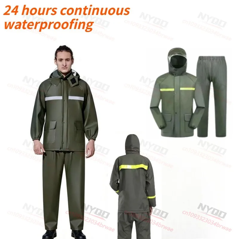 

Motorcycle Riding Raincoat Rain Pants Split Set Breathable and Lightweight Rain Riding Suit Men's and Women's Raincoat
