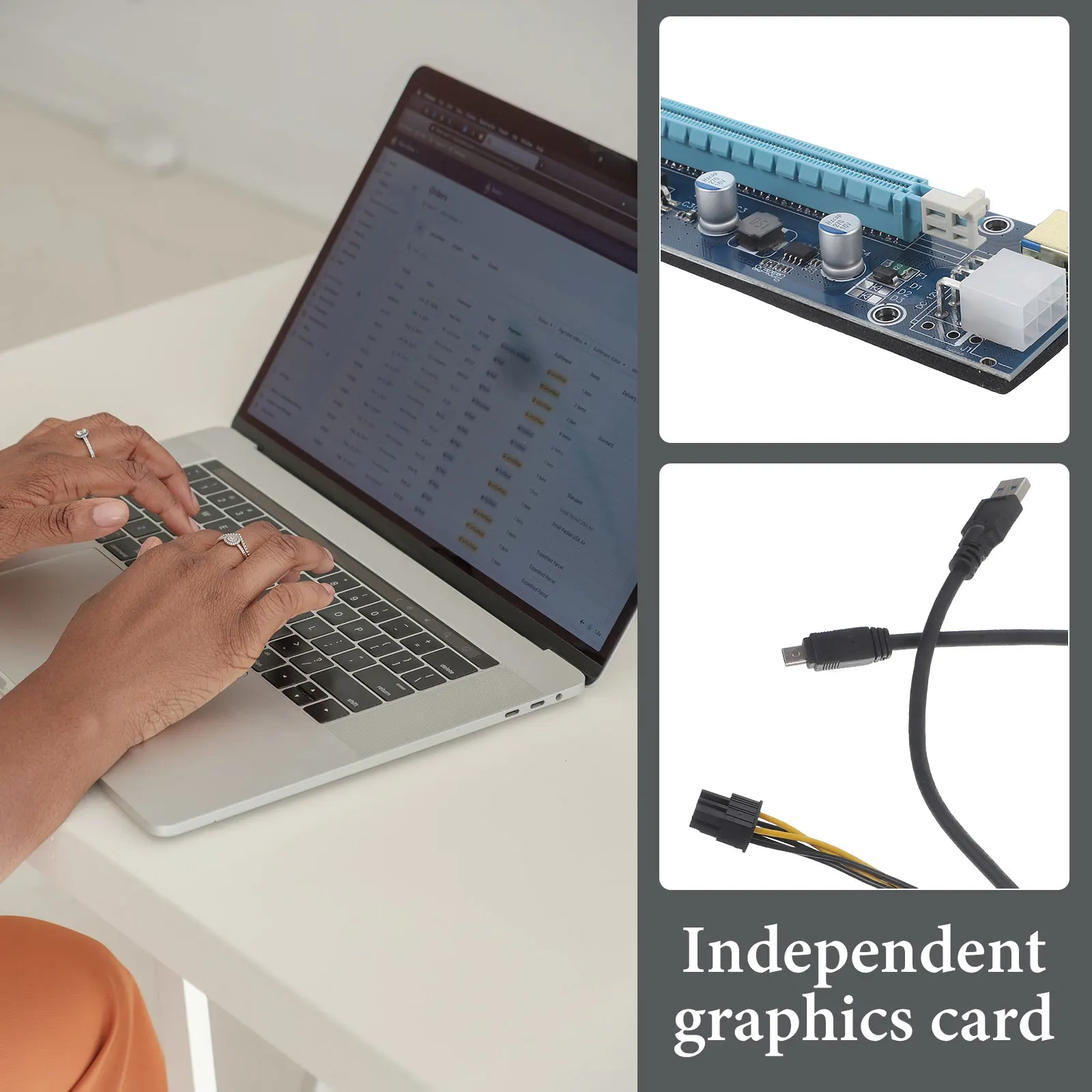 

External Laptop GPU Mini Pcie Graphics Card Gaming Multimedia External Graphics Card Expansion Computer Supply