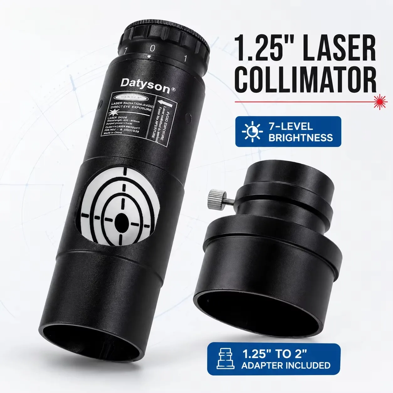 Spirit Level - 1.25 Inch Red Laser Collimator Telescope
