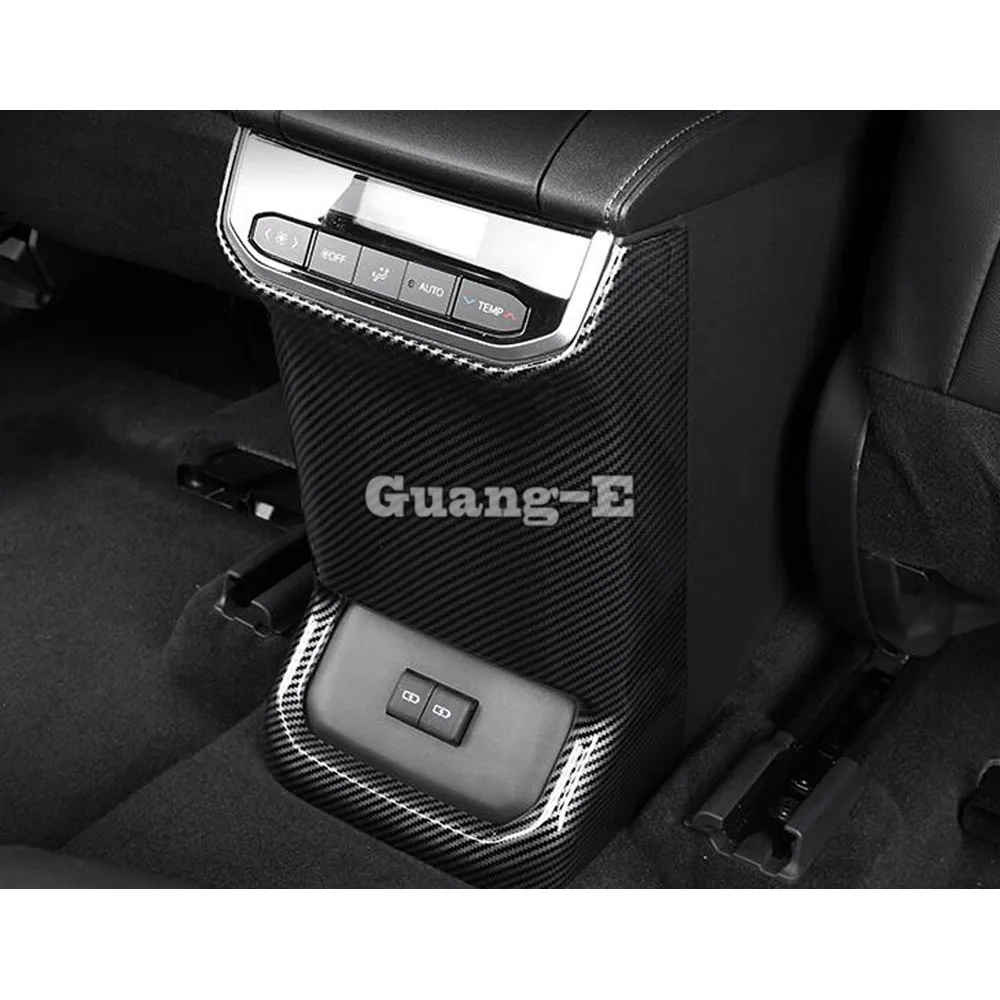 For Toyota Highlander Kluger 2020 2021 2022 Rear Seat Air Conditioning Outlet Trim Cover Armrest Vents Frame Car Accessories