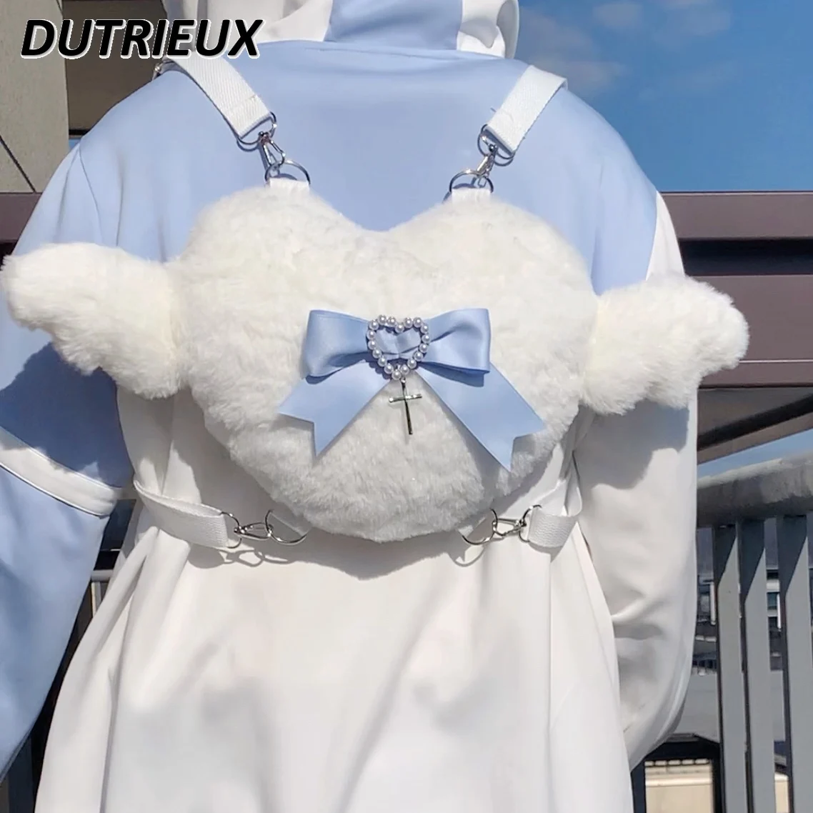 Japanese Style Spring Summer Elegant Backpack Water Color Girl's Backpacks Lolita Bag Female Fshion Sweet Cute Women's Bags image 4
