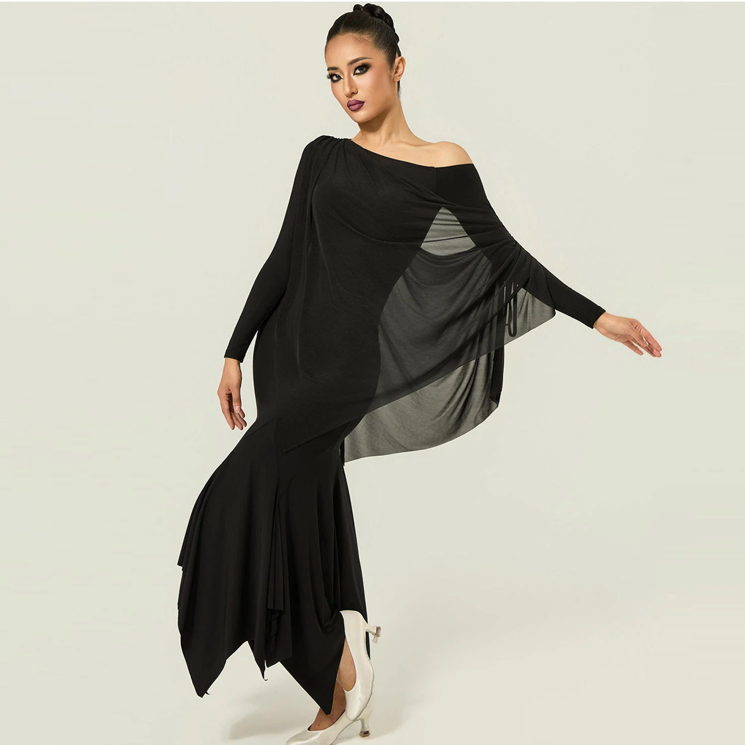 Waltz Modern Dancing Clothes Women Latin Dance Performance Suits Adults Ballroom Dance Competition Costume Stage Wear SL15224