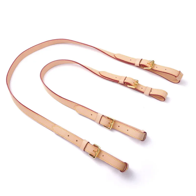 Adjustable Real Vachetta Leather Strap for LV Bucket Bag Noe BB Replacement Leather Straps Handbag Accessories