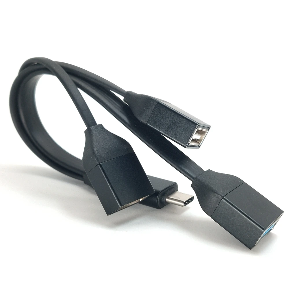 OTG hub mouse Apple Universal, adaptor kabel data tipe-c ke USB 1/3 untuk tablet seluler