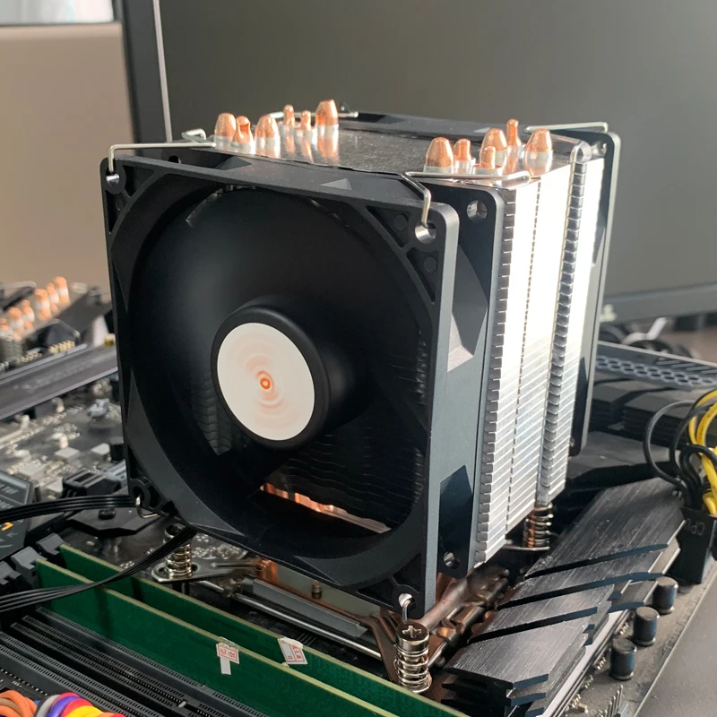 Efficient CPU Cooler Processor Cooling Fan 6 Heat Pipe PC Air-cooled Radiator for Intel LGA 2011 1700 X79 X99 115X AM5 AM3 AM4