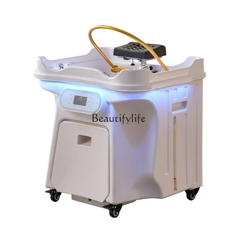 

LXMovable ear-picking hair salon head treatment instrument with fumigation water circulation shampoo machine
