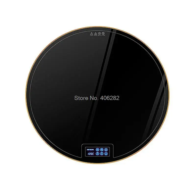Multifunctional Round Food Warming Plate, Household Electric Heating Hot Plate Rotating Insulation Tray For Kitchen Dining