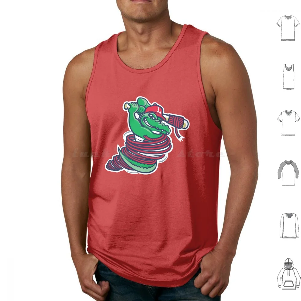 The Lowell Spinners Tank Tops Vest Sleeveless Lowell Spinners Lowell Edward A Lelacheur Park Canaligator Allie Gator Millie