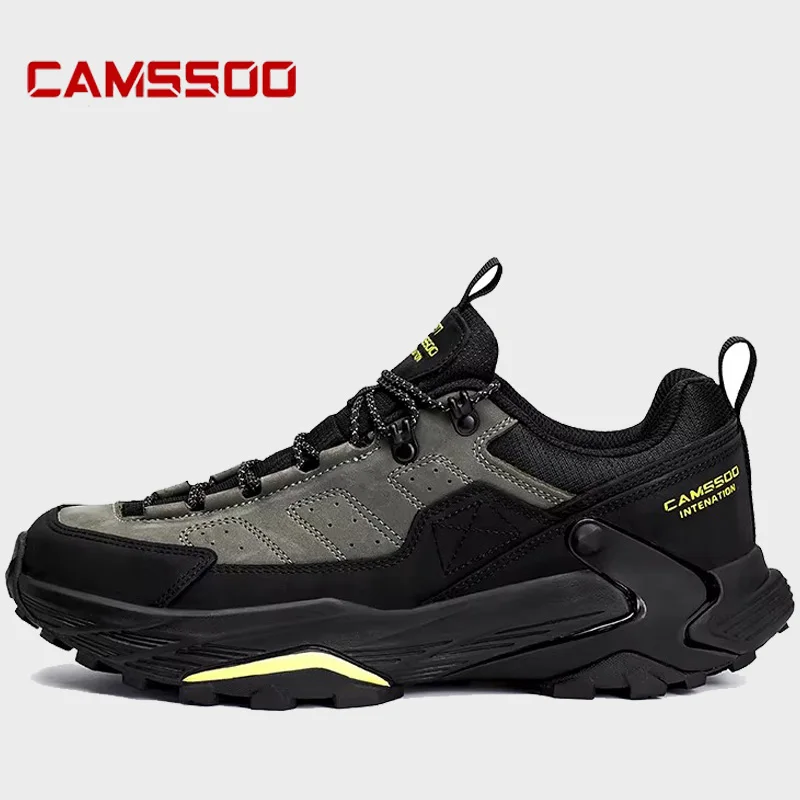

CAMSSOO походные ботинки из коровьей кожи, мужская непромокаемая охотничья обувь, дорожная обувь, мужские повседневные кроссовки для скалолазания на щиколотке