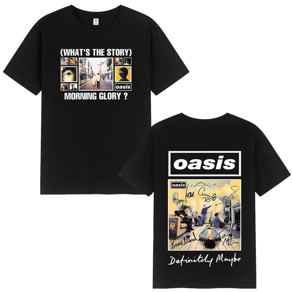 Oasis T Shirt British Rock Band Vintage Cotton T-Shirt 2026 Summer Men Women Sports Breathable Quick-dry T-shirt Streetwear Y2K