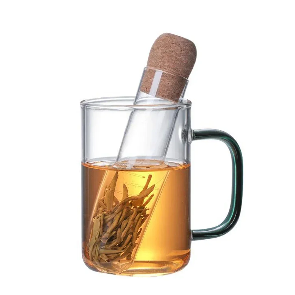 Tea Infuser Tea Filter Sieve Glass Pipe Creative Tea Mate Tea Maker Brewing For Spice Herb Tea Strainer Teaware Tool Accessories