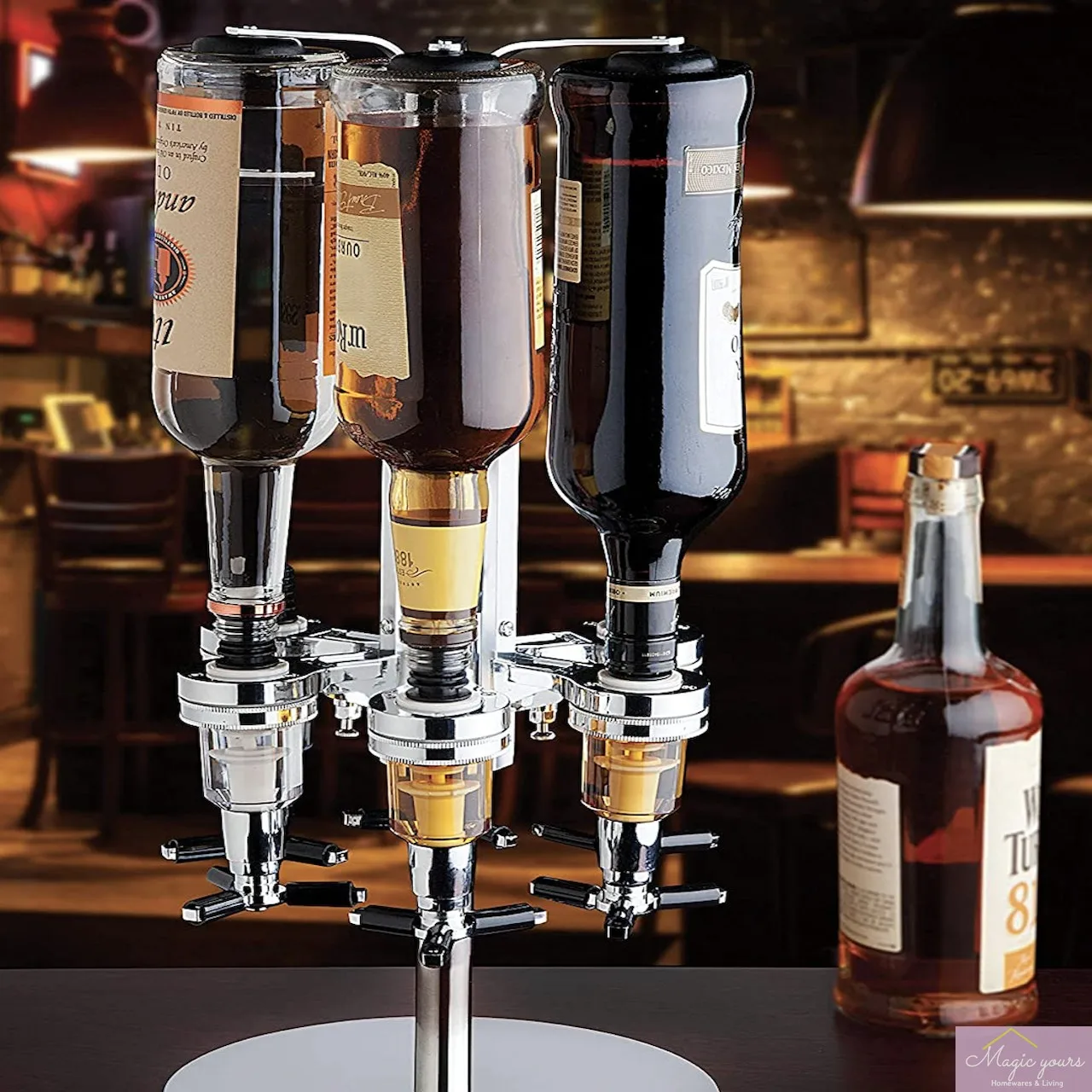 

Rotary pouring rack, foreign wine dispenser, base wine dispenser, bartending set, bar home outdoor creative wine tower